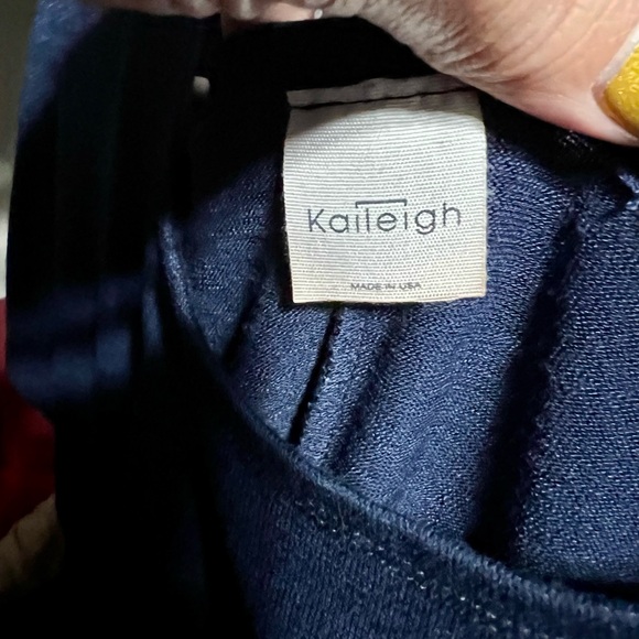 Kaileigh Midnight Blue Short Sleeve Cold Shoulder Top - Picture 4 of 4